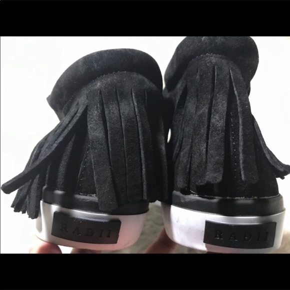 Radii Mens Faux Suede Frill Fringe Casual sneakers Size 9 - Picture 6 of 8